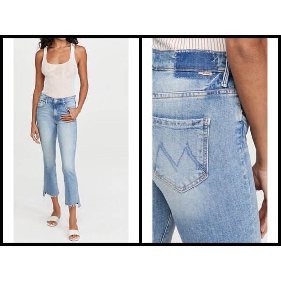 💕MOTHER SUPERIOR💕 The Insider Crop Step Fray Jeans ~ I Confess 28 NWOT - Picture 9 of 17